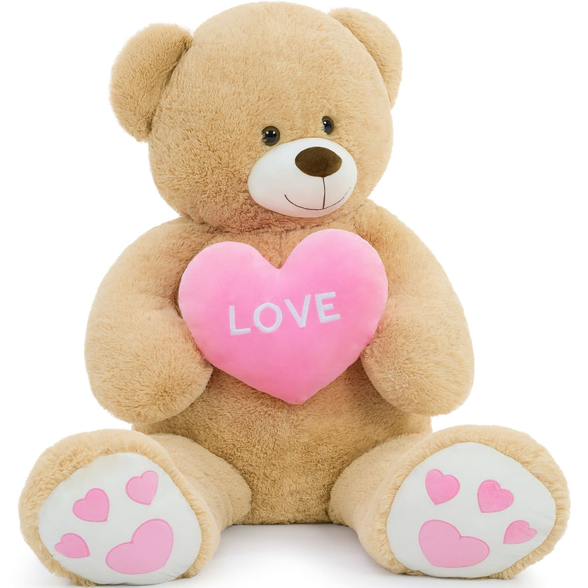 Teddy Bear Love Valentine's Day Gift, Light Brown, 51 Inches