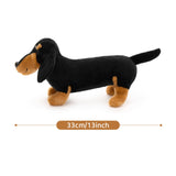 Three Pcs 13 Inch Dachshund Dog Plush Toy Set