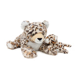 Leopard/Tiger with Cub Plush Toy Set Cuddly Animal Gift for Kids
