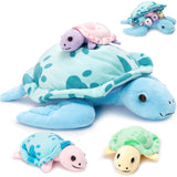 Turtle Stuffed Animals - Stuffed Animal Babies with Their Mom - Tortoise Plush Dolls - Sea Turtle Plush Toys - Stuffed Animals with Babies in the belly - Gift for Kids