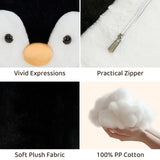 45 Inch Penguin Long Plush Pillow Soft Stuffed Animal Body Pillow