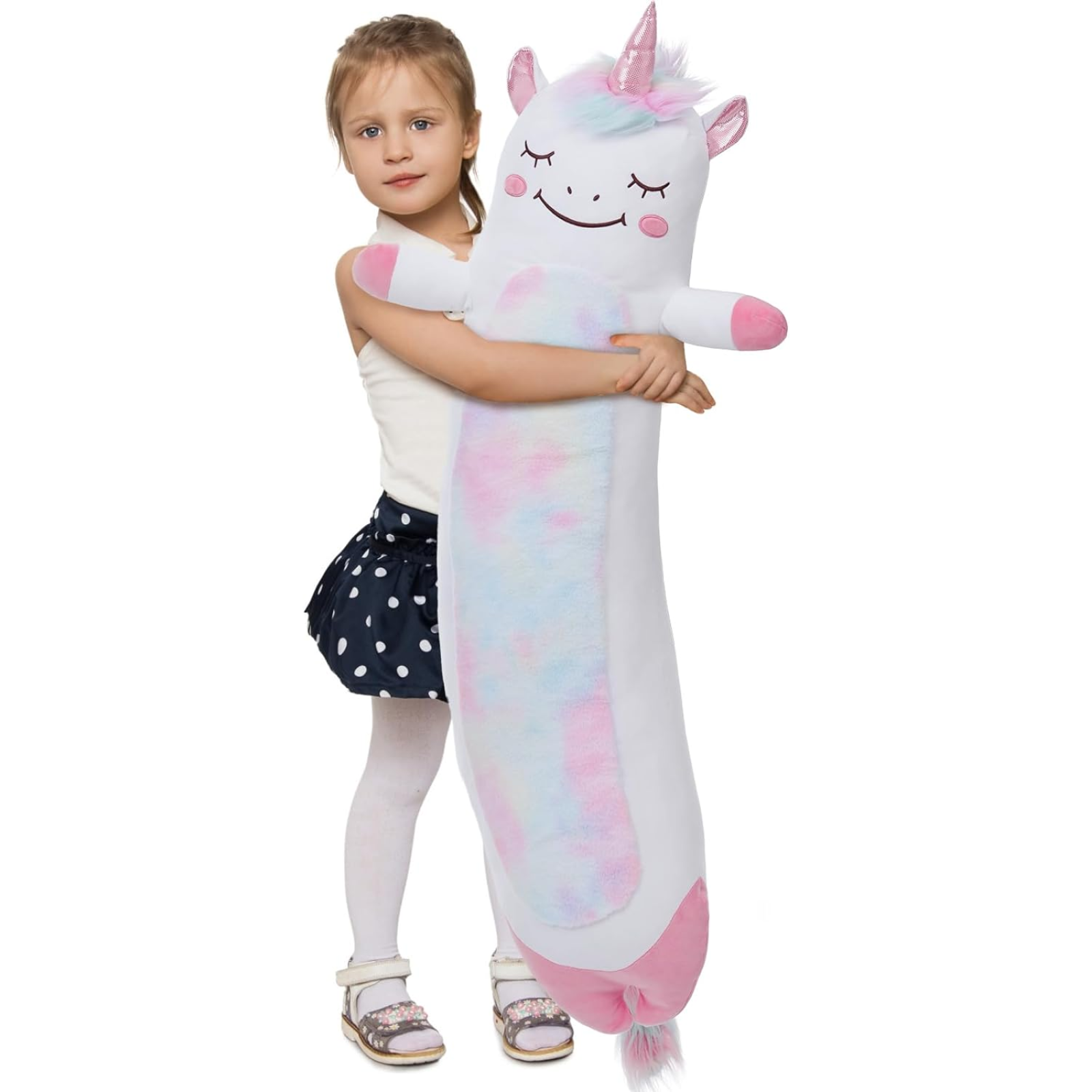 Unicorn Long Throw Pillow, 43 Inches