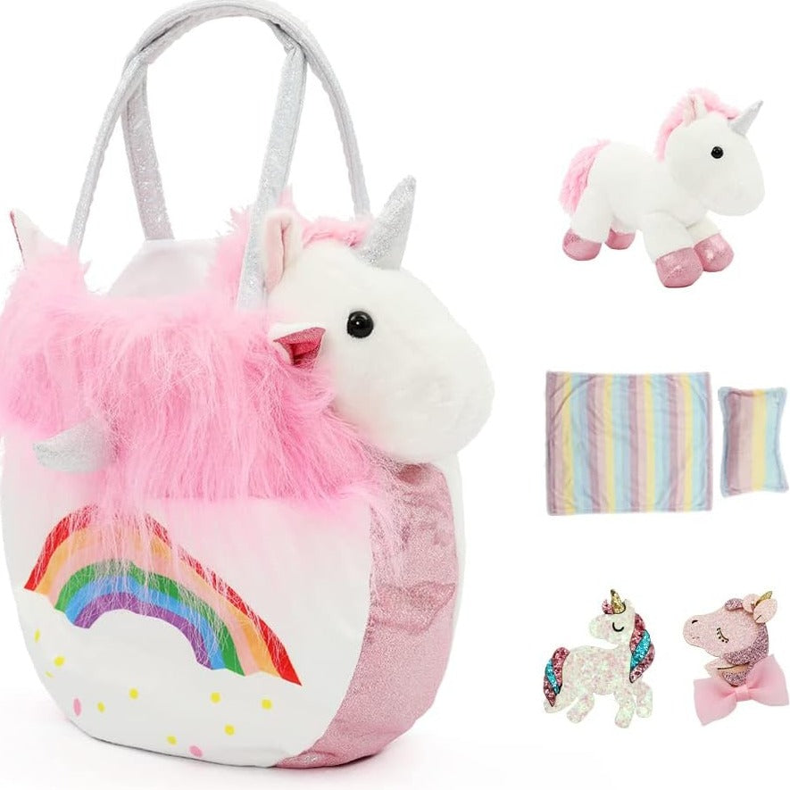 Unicorn Plush Toy Playset