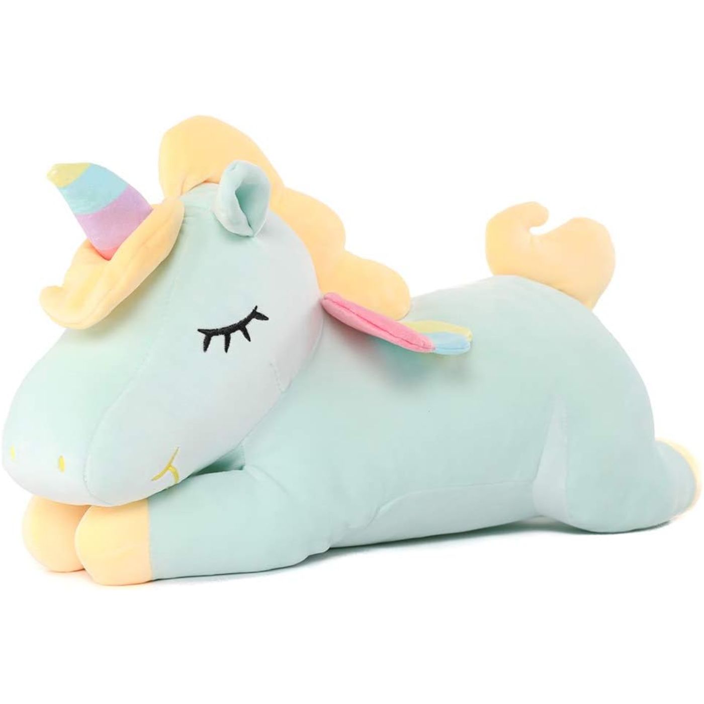 Unicorn Stuffed Toy, Green, 23.6 Inches