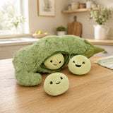 15.7 Inch Pea Pod Plush Toy with 3 Removable Bean Stuffed Toys