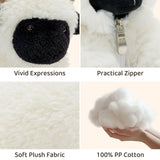 17.7 Inch Valais Blacknose Sheep Stuffed Animal with Three Babies