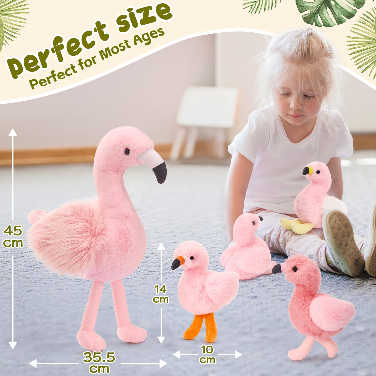 Flamingo Stuffed Animals Flamingo Plush Toys, Pink, 18 Inches