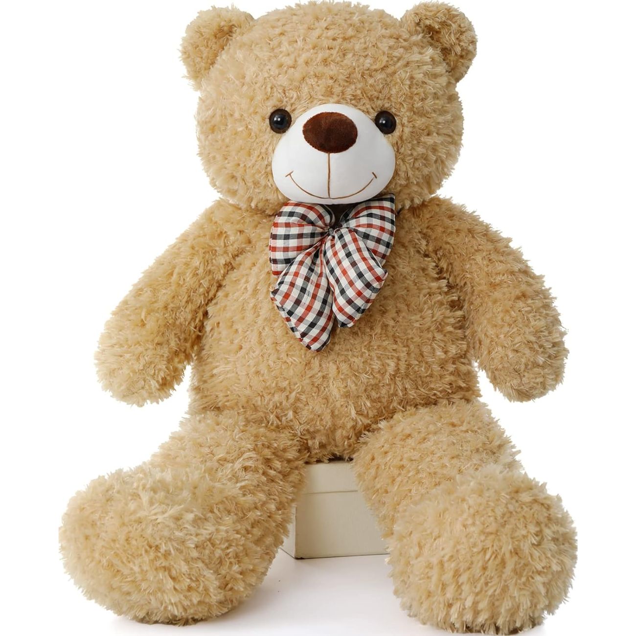 31 Inches Brown Teddy Bear Plush Toys - Brown Teddy Bear Stuffed Animals - Massive Valentine's Day Teddy Bears&Gifts - Soft Cuddly Smiling Face Big Teddy Bear Plush Gift for Girlfriend/Boyfriend - Teddy Bear Plush Dolls for Birthday/Baby Shower/Christmas