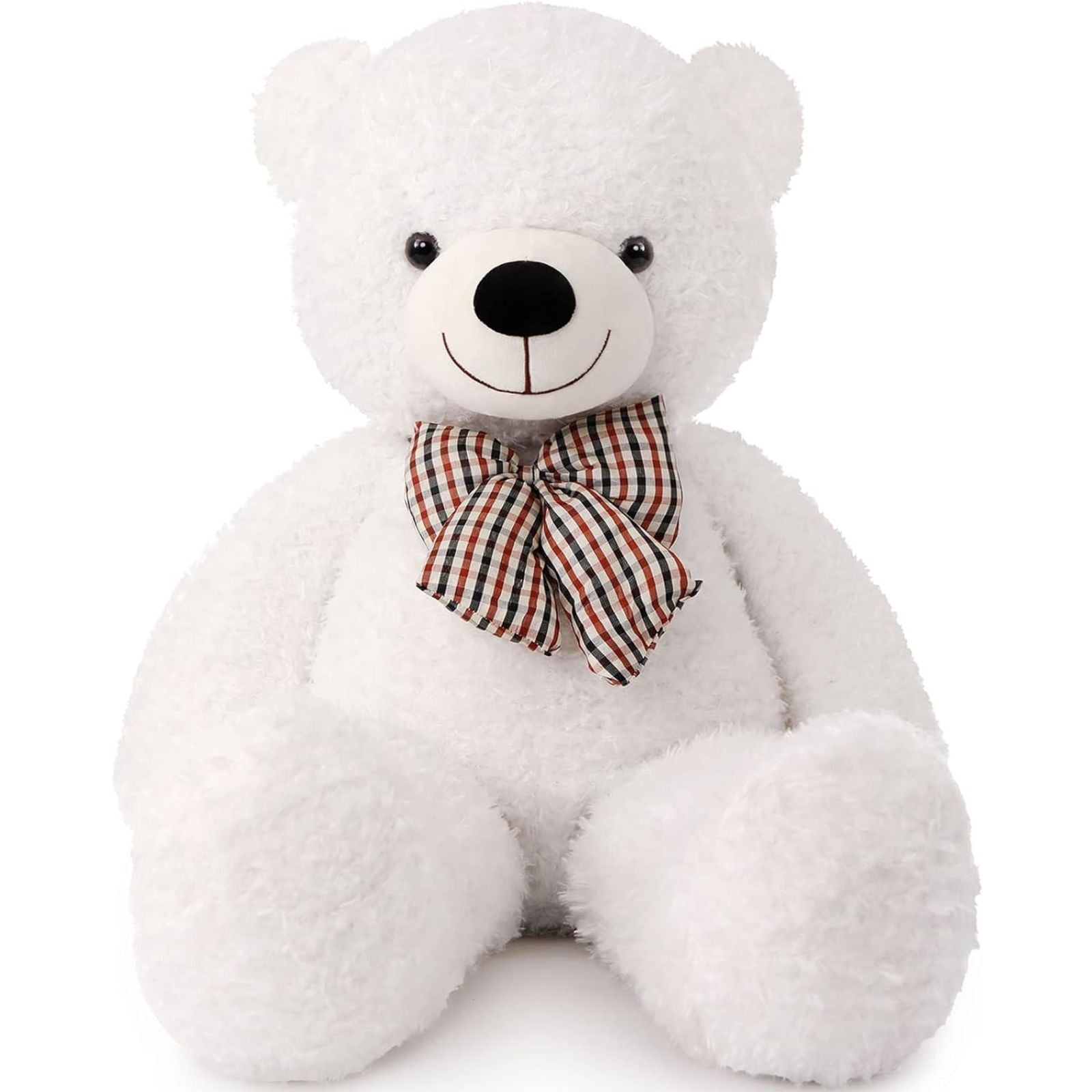 Vintage Teddy Bear Plush Toy, Light Brown/White, 31.5/39 Inches