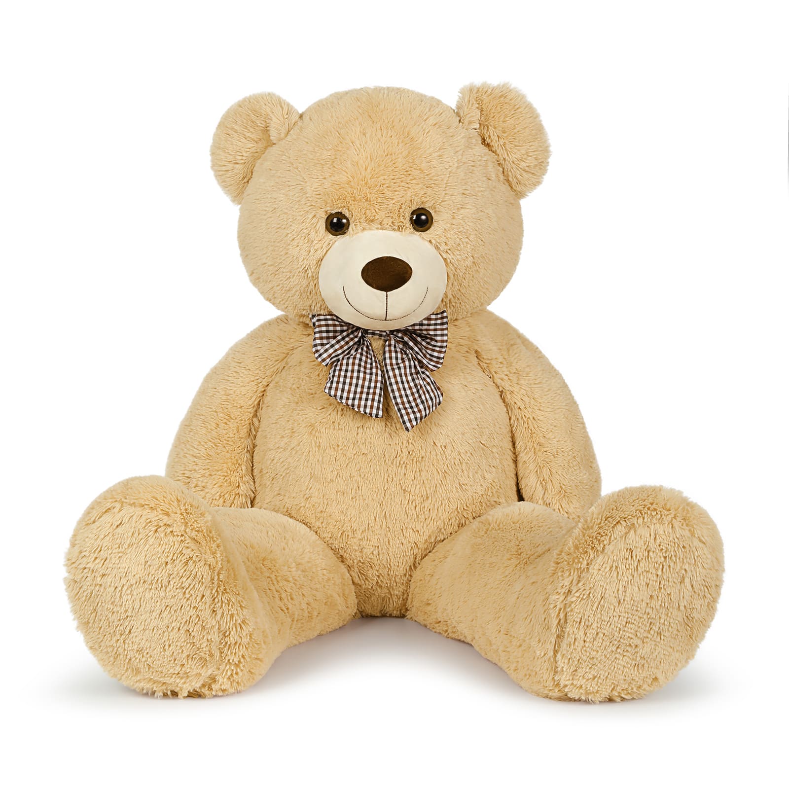 Giant Teddy Bear Plush Toys, Light Brown, 47/55/59/71 Inches