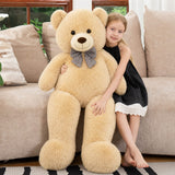 Extra large brown teddy bear toy with ultra-soft plush material and gentle stuffing, perfect cuddle companion for kids, nursery decoration, and special gift for loved ones