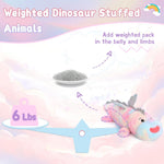 Weighted Dinosaur Plush Toy, 36 Inches