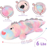 Weighted Dinosaur Plush Toy, 36 Inches