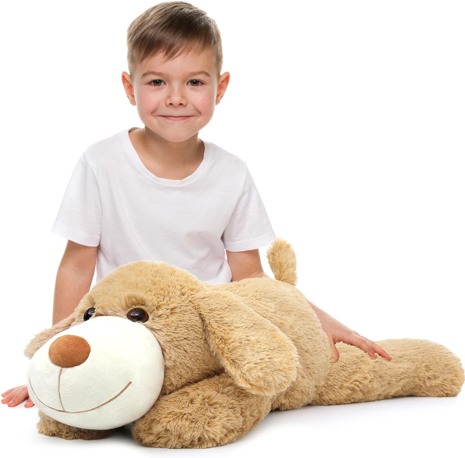 Dog Stuffed Animals Weighted Plush Pillows, 5.5 lbs, 31 Inches