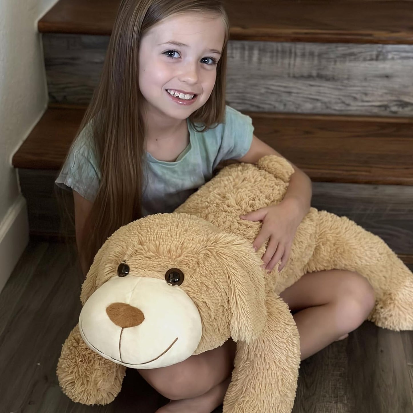 Dog Plush Toys - Weighted Plush Pillows - Puppy Stuffed Animals - Cozy Weighted Throw Pillows - Cartoon Dog Cushion Pillows for Bed/Sofa - Soft Plushy Body Pillows for Kids/Teens/Adults - MorisMos Stuffed Animals