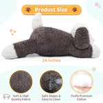 Weighted Plush Pillows - Cute Dog Stuffed Animals - Microwavable Stuffed Animals - Heating Pad for Cramps & Pain - Cute Dog Cartoon Plush Pillows - Coolable Heatable Weighted Plush Warm Gift for Kids & Adults