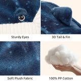Whale Shark Plush Toy with Three Baby Sharks 21.3 Inch