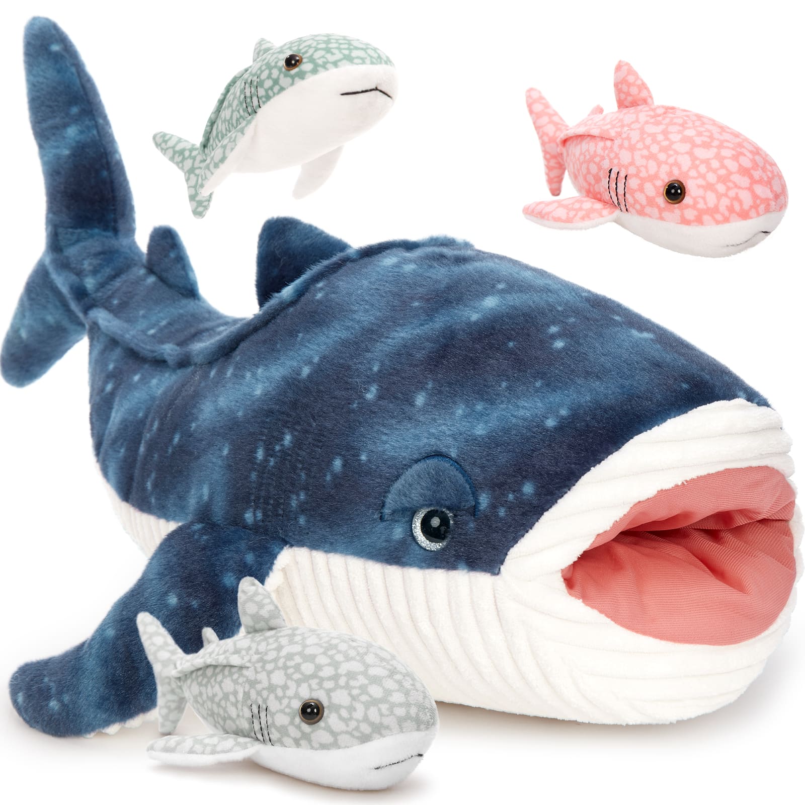 Whale Shark Stuffed Animals Ocean Plush Toys, 21.5 Inches