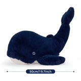 19.5 Inch Cuddly Whale Plush Toy with Three Baby Whales