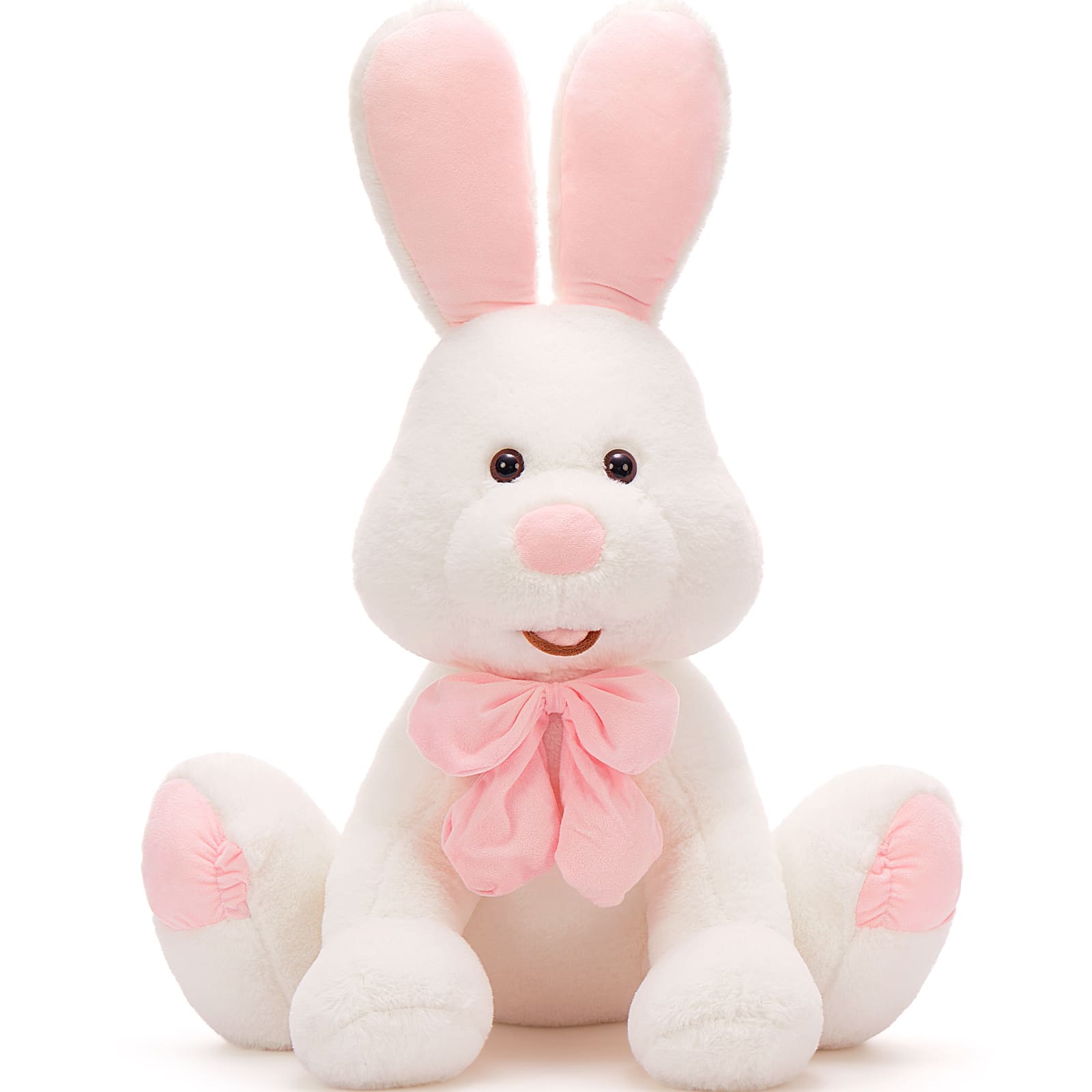 Big Bunny Plush Toy Rabbit Stuffed Animals, Grey/White, 31.4 Inches