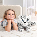 White Tiger Stuffed Animal, 22 Inches - MorisMos Jungle Plush Toys