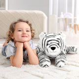 White Tiger Stuffed Animal, 22 Inches - MorisMos Jungle Plush Toys