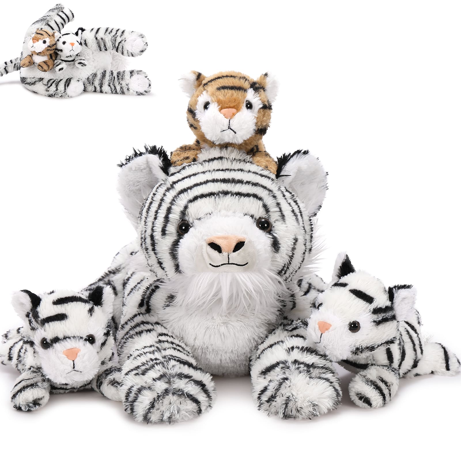White Tiger Stuffed Animals Jungle Plush Toys, 17.7 Inches