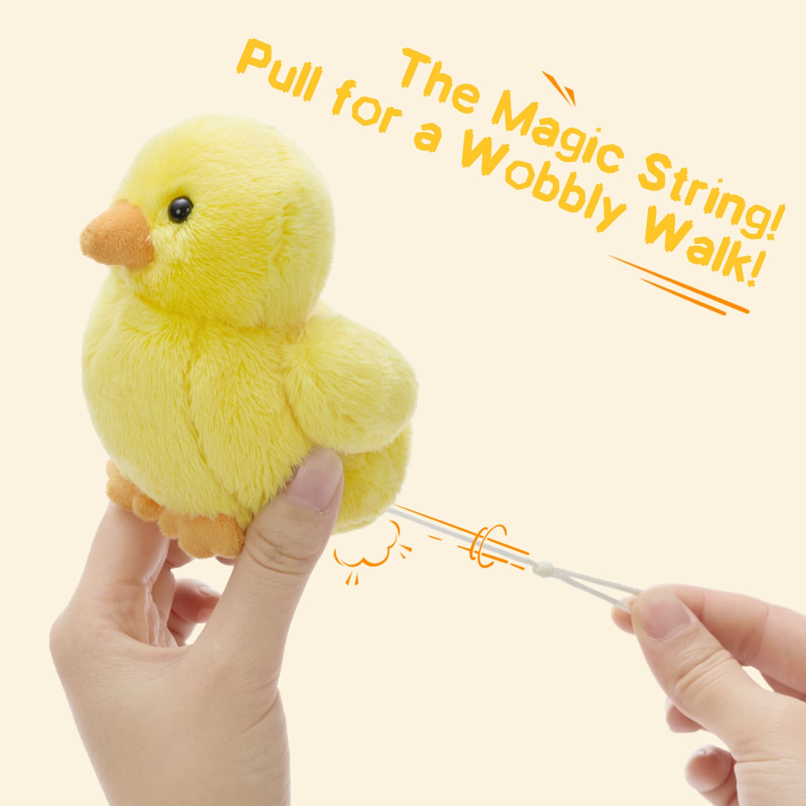 Chicken Stuffed Animals Wind Up Plush Toys, 11.8 Inches