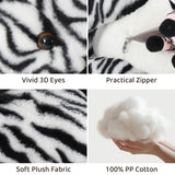 25.2 Inch Zebra Family Plush Toy Set with Four Ponies