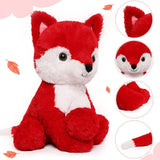 Lifelike Red Fox Plush Toy Woodland Stuffed Animal 18 Inch