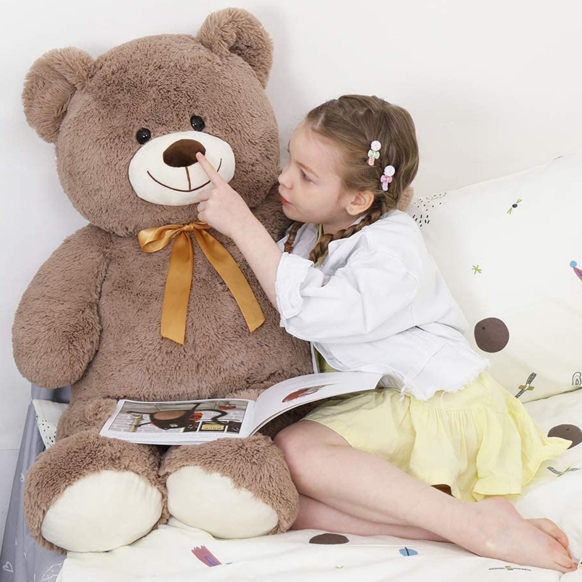 Big Teddy Bear Stuffed Animals Brown Bear Plush Toys, Brown, 40 Inches - MorisMos Stuffed Animals - Free Shipping Now