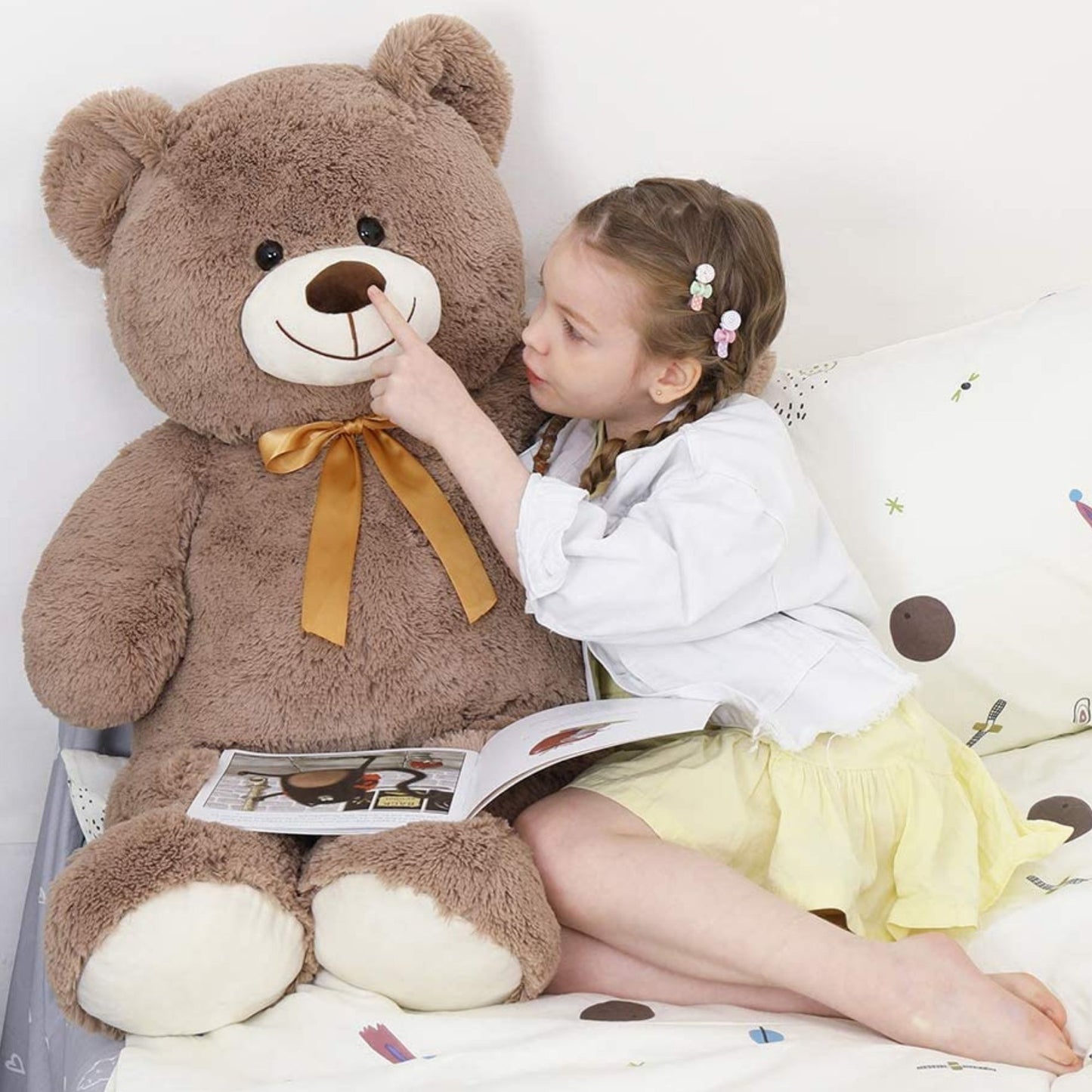 Big Teddy Bear Stuffed Animals Brown Bear Plush Toys, Brown, 40 Inches - MorisMos Stuffed Animals - Free Shipping Now