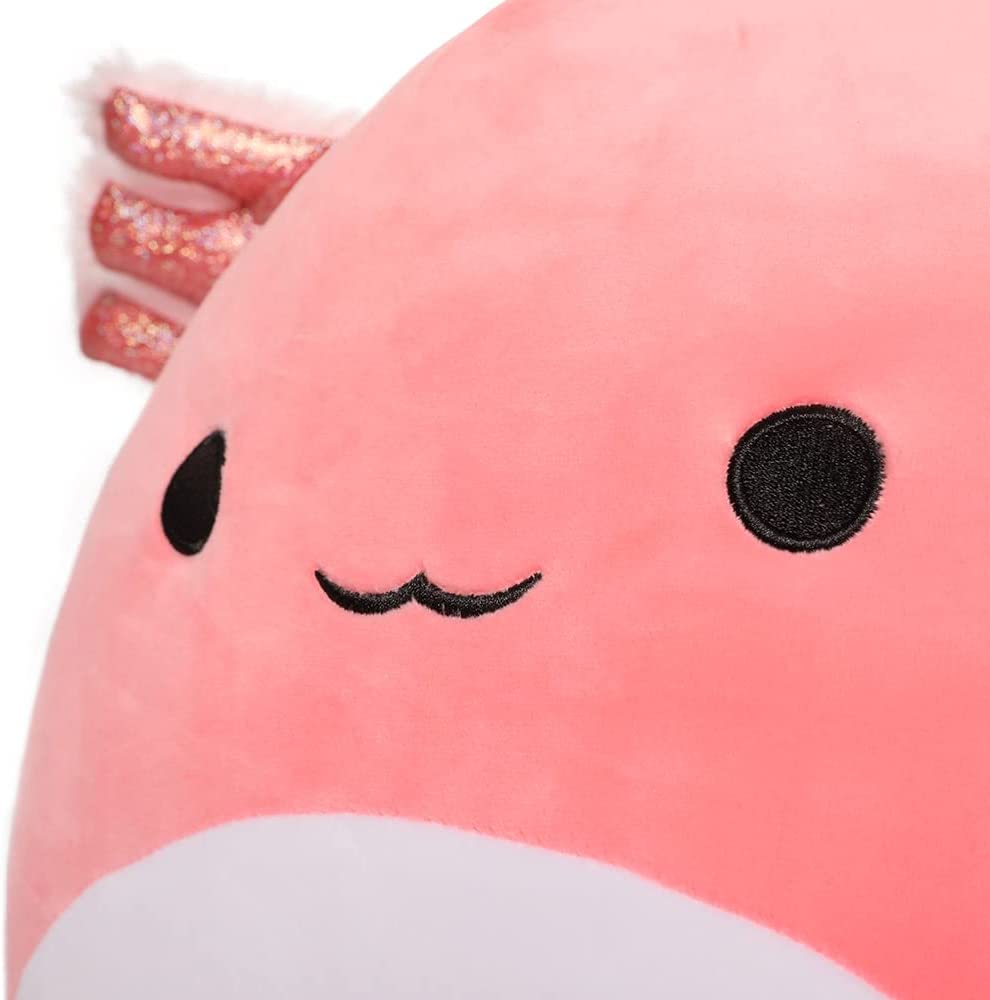Axolotl Plush Toy, Mint Green/Pink, 16 Inches