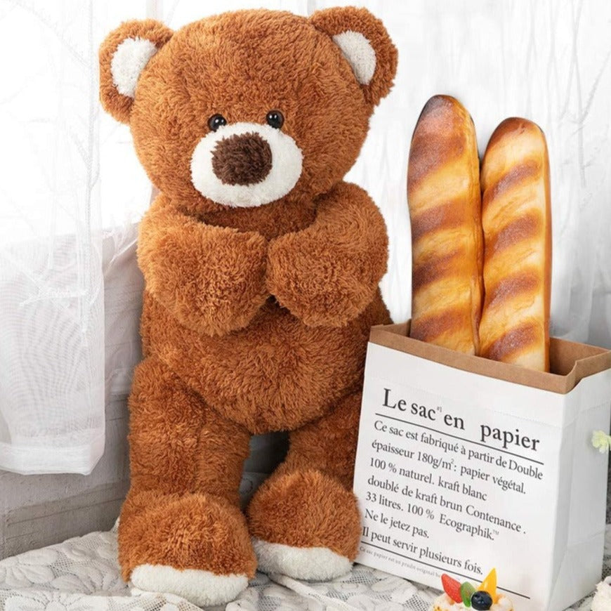 MorisMos Small Teddy Bear Stuffed Animals Soft Bear Plush Toy Gift for Children Kids Girlfriend Chritmas Valentine's Day Birthday