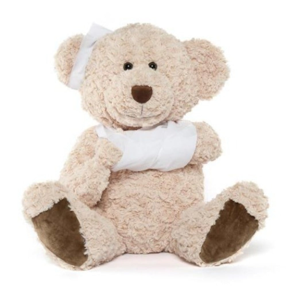 Get Well Soon Gift for Kids and Adults - Recovery Bear Gifts for Kids and Adults - Teddy Broken Arm Broken Ear - Get Well Stuffed Animal Teddy Bear 26 Inches - Recovery Bear Stuffed Animals