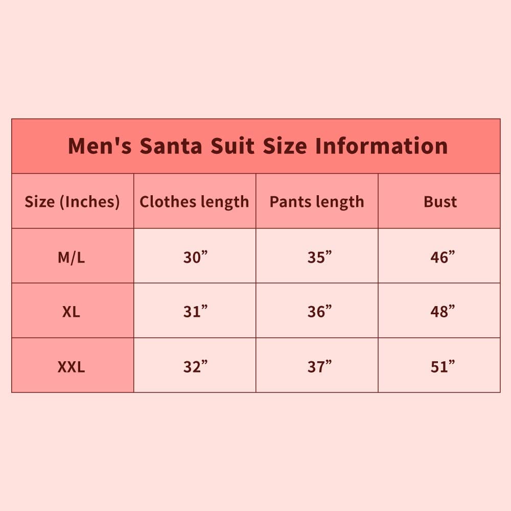 Men's Santa Claus Costumes - Cosplay Santa Claus - Santa Claus Dress Ups for Adults - Christmas Gift Ideas