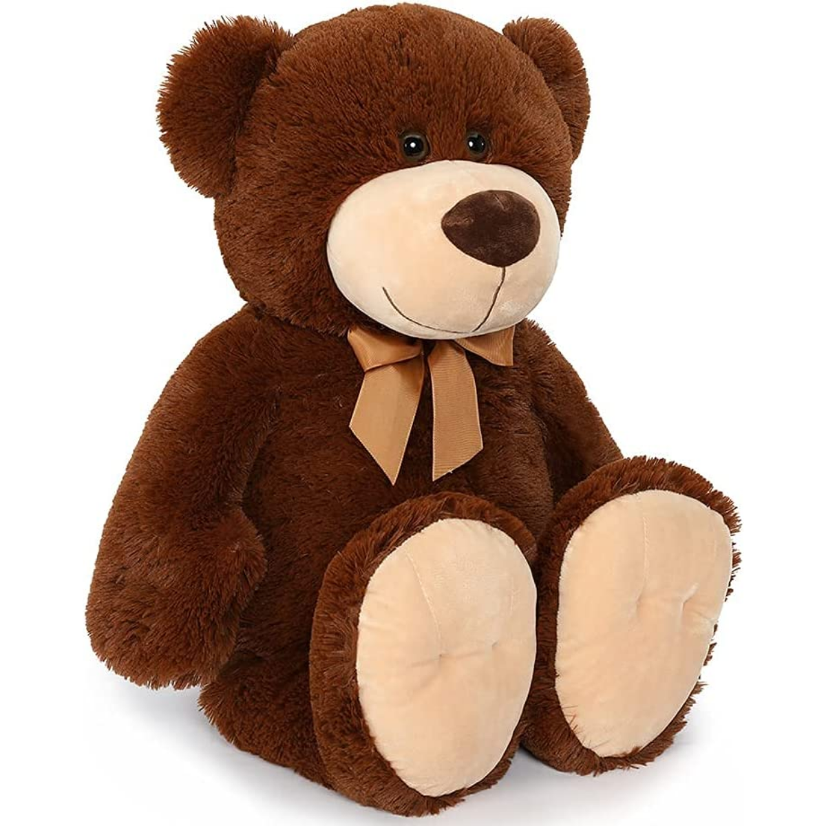 MorisMos Teddy Bear Plushies - Dark Brown Teddy Bear Stuffed Animals - Chocolate Teddy Bear Plush Toys - 26 Inch Stuffed Teddy - Free Shipping