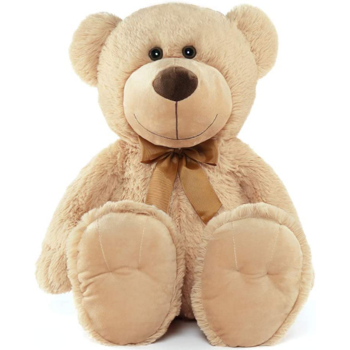 MorisMos Teddy Bear Plushies - Brown Teddy Bear Stuffed Animals - Teddy Bear Plush Toys - 26 Inch Stuffed Teddy - Free Shipping