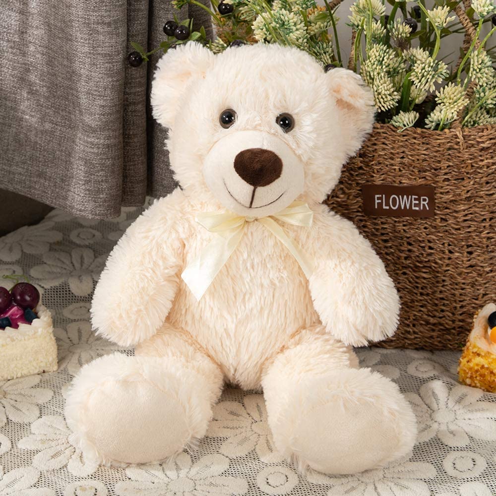 Three Pcs Teddy Bear Plush Toys - 14-inch Teddy Bear Stuffed Animals - Teddy Bear Theme Baby Shower Centerpieces - Valentine's Day Teddy Bears&Gifts - Free Shipping
