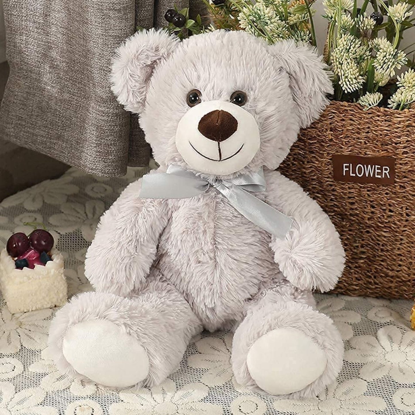 Three Pcs Teddy Bear Plush Toys - 14-inch Teddy Bear Stuffed Animals - Teddy Bear Theme Baby Shower Centerpieces - Valentine's Day Teddy Bears&Gifts - Free Shipping